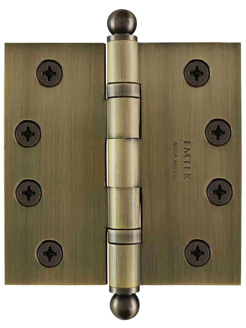 Finsbury Hardware Heavy Duty Door Hinge Matte Brass Ball Bearing